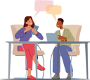 پیش‌نمایش فایل female-employees-doing-discussion-5550777 از پک افراد کسب و کار