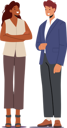 پیش‌نمایش فایل male-and-female-employee-standing-together-5550772 از پک افراد کسب و کار