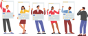 پیش‌نمایش فایل unemployed-characters-holding-resume-paper-sheet-5550756 از پک افراد کسب و کار