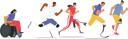 پیش‌نمایش فایل disabled-athlete-run-city-marathon-5550917 از پک ورزش افراد دارای معلولیت