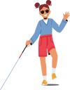 پیش‌نمایش فایل blind-girl-with-cane-and-sunglasses-5551201 از پک بچه‌ها / کودکانه