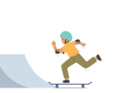 پیش‌نمایش فایل boy-riding-skateboard-in-skate-park-5551239 از پک بچه‌ها / کودکانه
