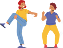 پیش‌نمایش فایل happy-girl-and-boy-dance-5551204 از پک بچه‌ها / کودکانه
