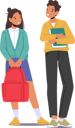پیش‌نمایش فایل kids-pupils-wearing-uniform-with-backpacks-and-textbooks-5551229 از پک بچه‌ها / کودکانه