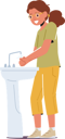 پیش‌نمایش فایل little-girl-stand-at-sink-in-bathroom-washing-hands-5551196 از پک بچه‌ها / کودکانه