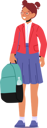 پیش‌نمایش فایل little-pupil-girl-with-backpack-5551230 از پک بچه‌ها / کودکانه
