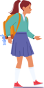 پیش‌نمایش فایل school-girl-with-backpack-walk-to-college-5551227 از پک بچه‌ها / کودکانه