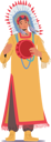 پیش‌نمایش فایل american-shaman-in-tribal-dress-5551262 از پک ملیت‌ها