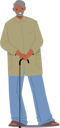 پیش‌نمایش فایل elderly-indian-man-with-walking-cane-5551278 از پک ملیت‌ها