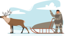 پیش‌نمایش فایل eskimo-male-riding-reindeer-sleigh-5551284 از پک ملیت‌ها