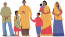 پیش‌نمایش فایل indian-family-standing-together-5551280 از پک ملیت‌ها