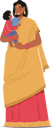 پیش‌نمایش فایل indian-woman-wearing-a-sari-holding-baby-in-hands-5551277 از پک ملیت‌ها