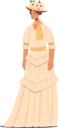 پیش‌نمایش فایل beautiful-19th-century-lady-wear-elegant-gown-5551865 از پک افراد با سبک وینتیج