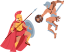 پیش‌نمایش فایل roman-warriors-fight-on-coliseum-arena-5551872 از پک افراد با سبک وینتیج