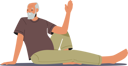 پیش‌نمایش فایل elder-man-doing-yoga-asana-5683077 از پک افراد سالمند