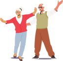 پیش‌نمایش فایل elderly-couple-celebrating-together-5683086 از پک افراد سالمند