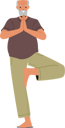 پیش‌نمایش فایل elderly-male-stand-in-yoga-asana-pose-5683074 از پک افراد سالمند
