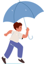 پیش‌نمایش فایل baby-boy-running-with-umbrella-in-hands-5683204 از پک کودکان و خانواده