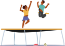 پیش‌نمایش فایل boy-and-girl-jumping-on-trampoline-5683181 از پک کودکان و خانواده