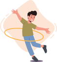 پیش‌نمایش فایل happy-boy-playing-with-hula-hoop-5683194 از پک کودکان و خانواده