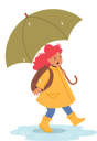 پیش‌نمایش فایل happy-schoolgirl-walking-with-umbrella-5683202 از پک کودکان و خانواده