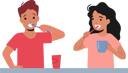 پیش‌نمایش فایل little-boy-and-girl-brushing-teeth-5683190 از پک کودکان و خانواده