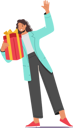 پیش‌نمایش فایل female-with-gift-box-waving-hand-6497214 از پک زیبایی و مد