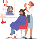 پیش‌نمایش فایل hair-cutting-by-female-hair-dresser-6497218 از پک زیبایی و مد