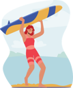 پیش‌نمایش فایل girl-doing-for-surfing-6497568 از پک فعالیت ورزشی