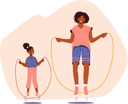 پیش‌نمایش فایل girls-skipping-rope-together-6497587 از پک فعالیت ورزشی