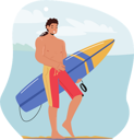 پیش‌نمایش فایل handsome-man-going-for-surfing-6497571 از پک فعالیت ورزشی