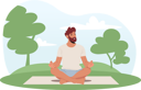 پیش‌نمایش فایل man-doing-meditation-at-park-6497594 از پک فعالیت ورزشی