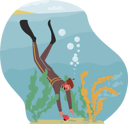 پیش‌نمایش فایل man-doing-underwater-snorkeling-6497579 از پک فعالیت ورزشی