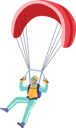 پیش‌نمایش فایل man-enjoying-extreme-paragliding-6497577 از پک فعالیت ورزشی