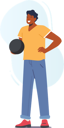 پیش‌نمایش فایل man-standing-while-holding-bowling-ball-6497598 از پک فعالیت ورزشی