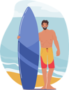 پیش‌نمایش فایل man-standing-with-surfboard-6497569 از پک فعالیت ورزشی