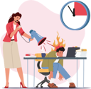 پیش‌نمایش فایل angry-female-boss-yelling-at-male-employee-scolding-for-incompetent-work-6497265 از پک افراد کسب و کار
