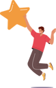 پیش‌نمایش فایل cheerful-male-holding-golden-star-6497240 از پک افراد کسب و کار
