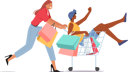 پیش‌نمایش فایل female-friends-doing-shopping-together-6497552 از پک خرید