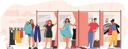 پیش‌نمایش فایل people-change-clothes-in-trial-room-6497560 از پک خرید