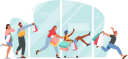 پیش‌نمایش فایل people-running-for-shopping-sale-6497549 از پک خرید