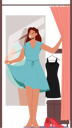 پیش‌نمایش فایل woman-trying-dress-in-trial-room-6497564 از پک خرید