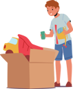 پیش‌نمایش فایل boy-taking-toys-from-big-carton-box-6497509 از پک فعالیت‌های کودکان