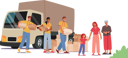 پیش‌نمایش فایل team-of-volunteers-in-humanitarian-aid-van-giving-help-boxes-to-refugees-6497635 از پک داوطلب‌ها