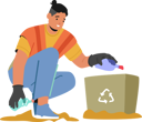 پیش‌نمایش فایل man-collecting-garbage-6497413 از پک محیط زیست