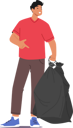پیش‌نمایش فایل man-with-garbage-bag-6497406 از پک محیط زیست