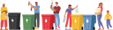 پیش‌نمایش فایل people-sorting-garbage-into-different-containers-for-separation-6497419 از پک محیط زیست