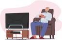 پیش‌نمایش فایل old-man-watch-tv-senior-male-character-sitting-on-comfortable-armchair-having-fun-relaxation-lonely-grandfather-6497359 از پک افراد سالمندان