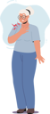 پیش‌نمایش فایل senior-female-with-cardiology-disease-holding-breast-6497366 از پک افراد سالمندان