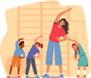 پیش‌نمایش فایل teacher-doing-with-kids-exercises-in-preschool-6497355 از پک آموزش و پرورش
